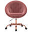 Chaise de bureau ergonomique rembourrée en velours-703780980