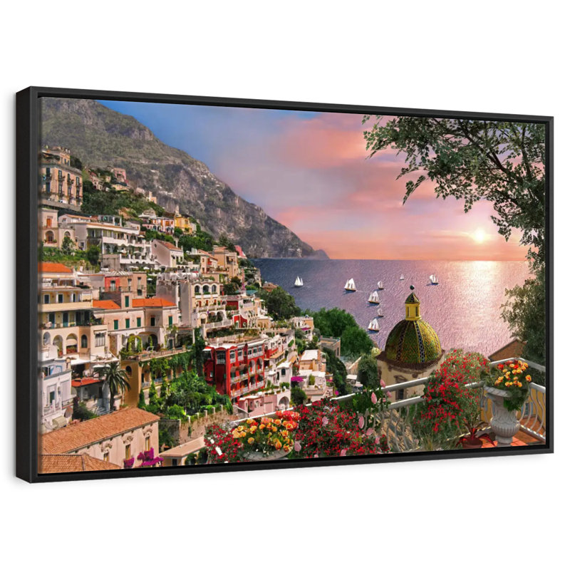 Kavia Seaside Positano, 9" H x 13" W