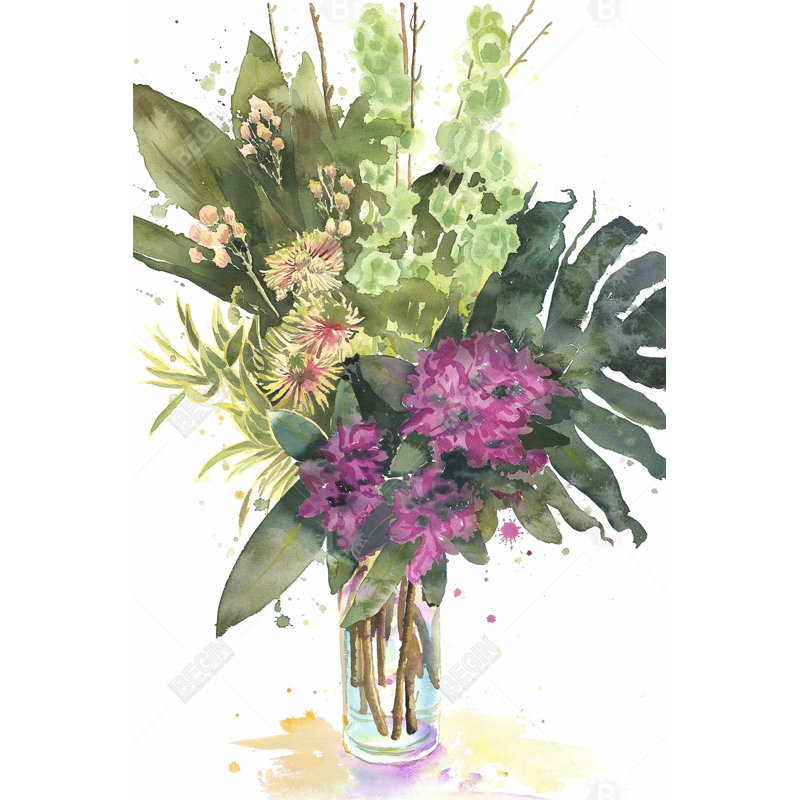 " Tropical Flower Assemblage "