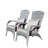 Patio Chair with Cushions( Grey Cushion)