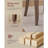 Modern Farmhouse Dining Chairs Set of 6, Solid Wood Upholstered Kitchen Chairs with Curved Backrest & Hollow-Out Design, Comfortable Fabric Seats for Dining Room, Kitchen, Breakfast Nook-90460304