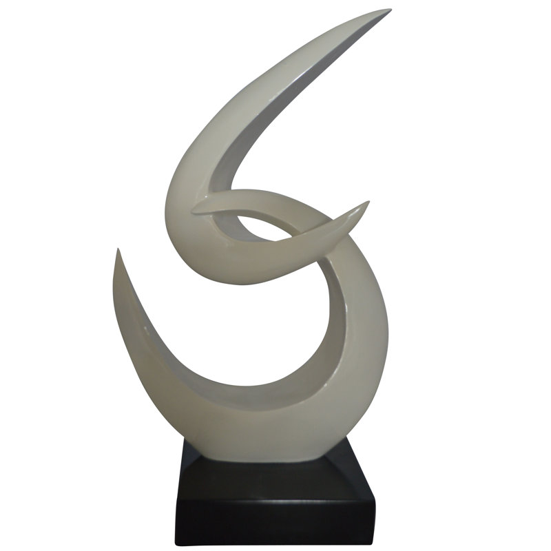 Élégante statue Boomerang Renfrow, Blanc