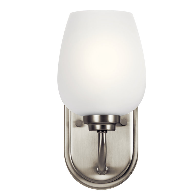 Ursa Armed Sconce, Brushed Nickel
