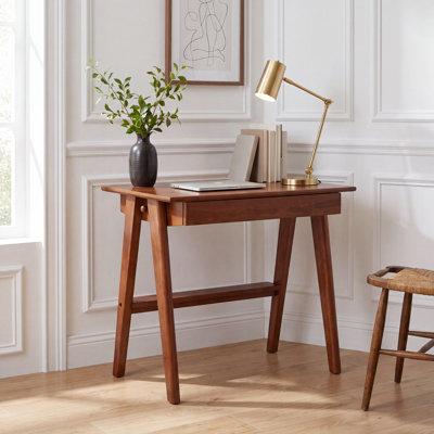 31.5"W Solid Wood Desk with Drawers