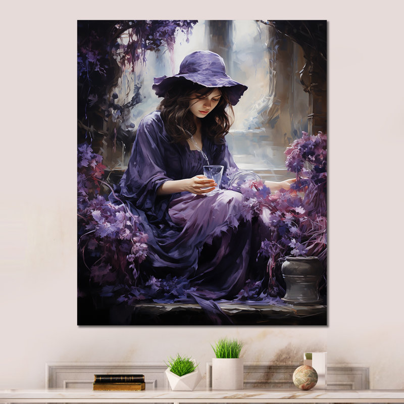 «Wisteria Witch» sur, H 32 po x l 16 po x P 1 po