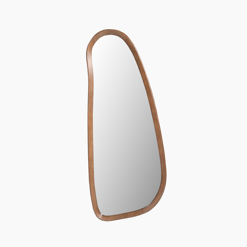 Solid Wood Oval Mirror