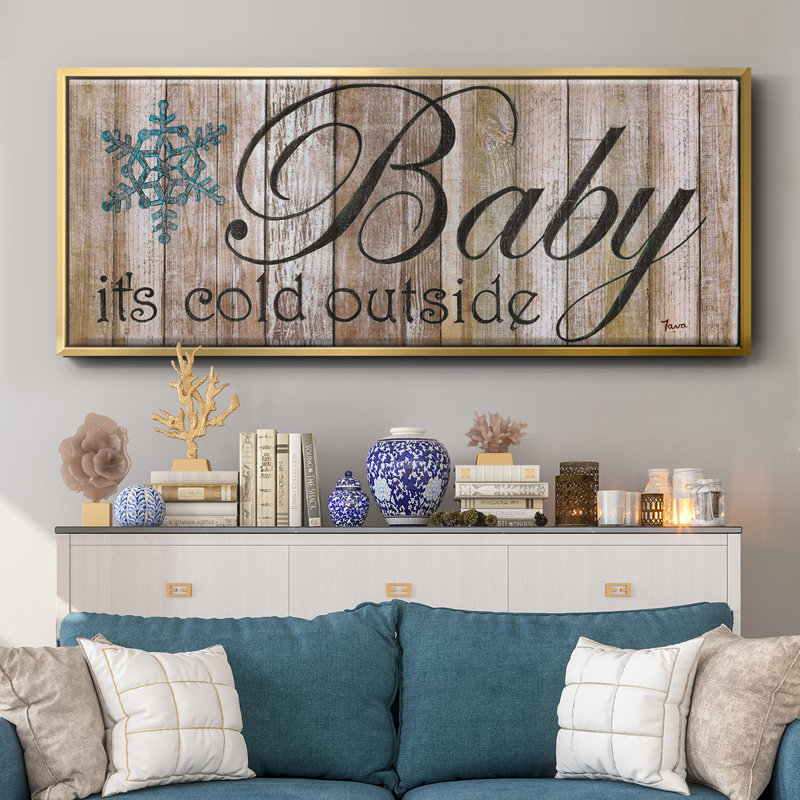 Baby It's Cold- Framed Canvas