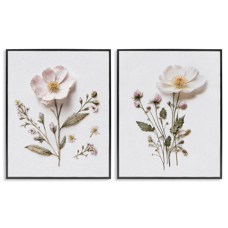Ensemble de 2 giclées encadrées Minimal, H 20 po x l 16 po, Giclée encadrée noir minuit