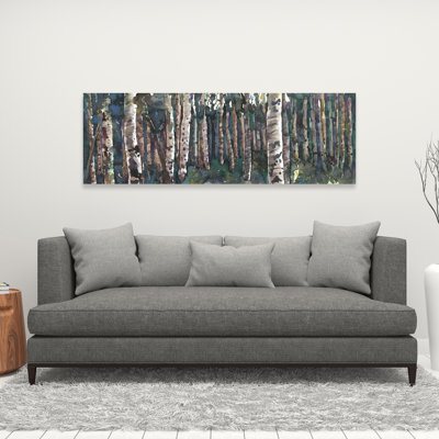 Bouleaux - Toile de paysages illustratifs pour la décoration intérieure