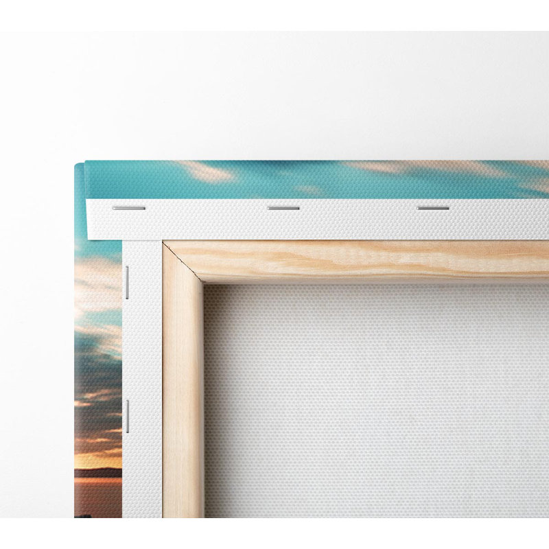 Soft Exposed Beach Framed Print, Wrapped Canvas, 66cm H x 106.6cm W x 4.4cm D