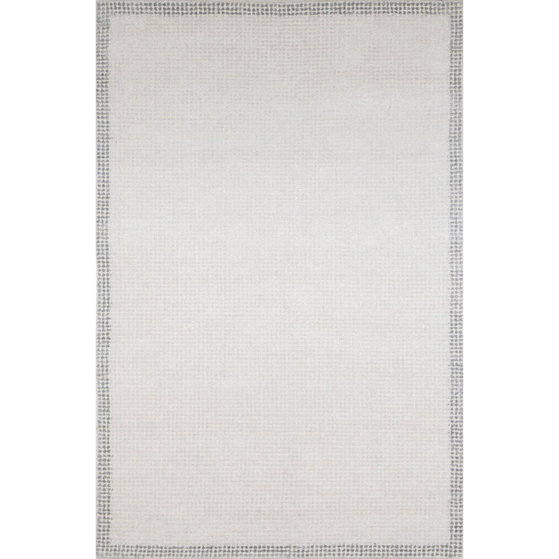 Anzio Area Rug in Silver/Gray, Rectangle 5' x 8'