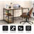 Wooden Computer Desk with Adjustable Shelf-1248003840-1248003843