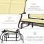 Chaise berçante d'extérieur en métal-1360069765