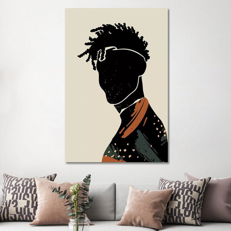 Black Hair II by Domonique Brown - Print on Canvas, Wrapped Canvas, 66.04 cm H x 45.72 cm W x 3.175 cm D