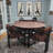 Aaron Dining Chair Black Wood Finish Upholstered Performance Fabric Fully Assembled-375201132-375201121