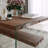 Modern Coffee Table, Walnut Color, 29.5 x 15.7 x 29.5 inches | 100% Pine Solid Wood with 8 mm Thickness | Durable 100% Tempered Glass Frame | Max Weight Capacity: 66 lbs | Stylish Design for Living Room & Contemporary Spaces