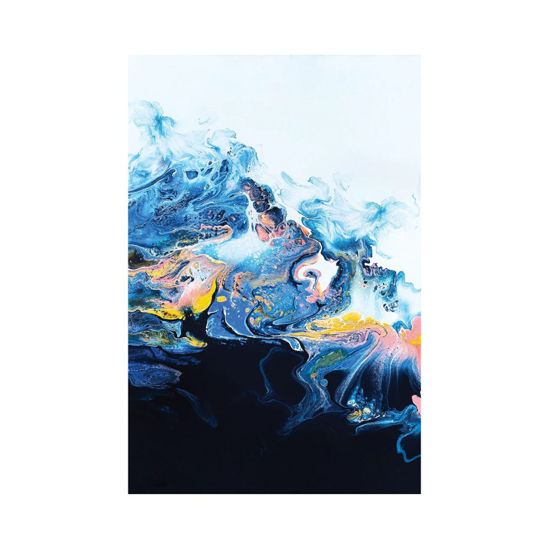 Starburst Wave - Print on Canvas, Wrapped Canvas, 30.48 cm H x 45.72 cm W