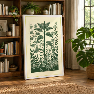 Garden Study Botanical - Wrapped Canvas