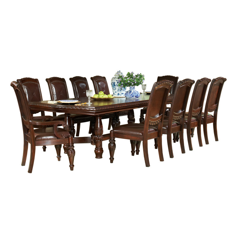 Audren Extendable Solid Wood Base Dining Table