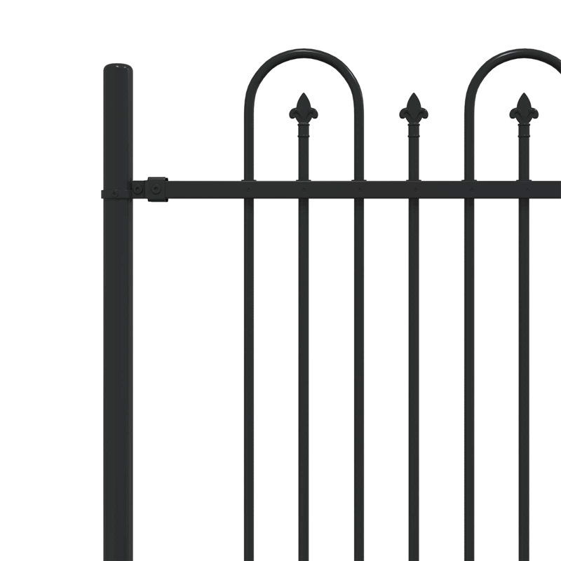 Powder-Coated Steel Fence Panels Included, 166cm H x 200cm W
