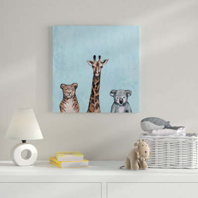 «Furry Trio II», reproduction sur toile tendue