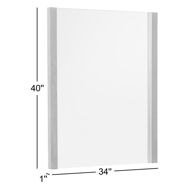 Miroir mural Amalie, Gris