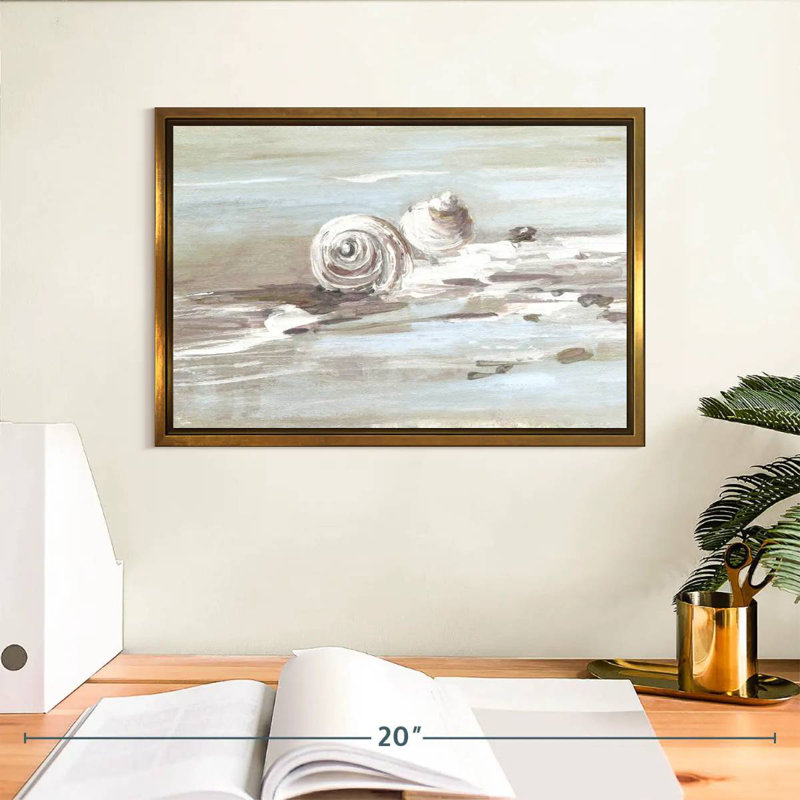 Washed Ashore II, Floating Frame Gold, 13" X 9"
