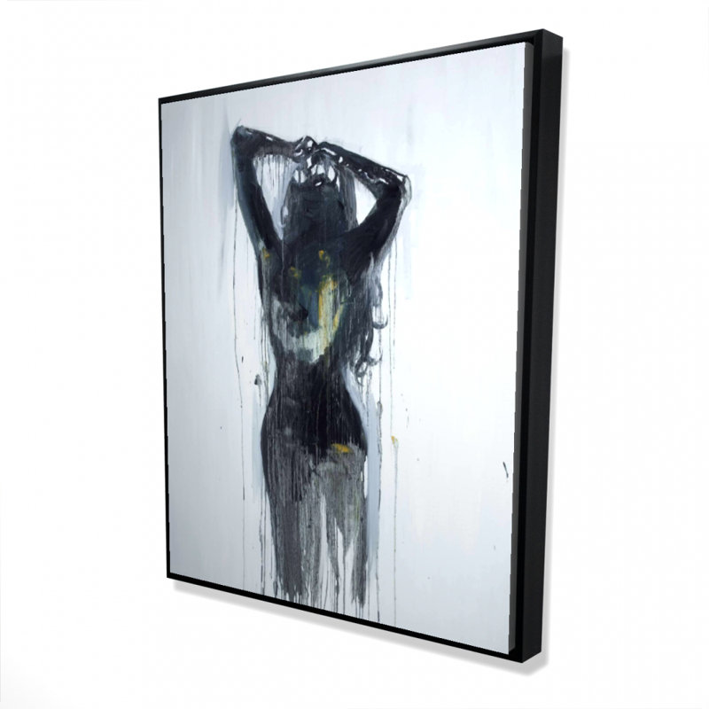 "Silhouette féminine" sur toile, H 60 po x l 48 po