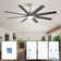 66 Inch Low Profile Abs Ceiling Fan With Dimmable Lights And Smart Remote Control 6 Speed Reversible Noiseless Dc Motor For Indoor