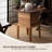 20.87" Square Solid Wood Walnut Charcoal Wood Burning Outdoor Fire Pit Table
