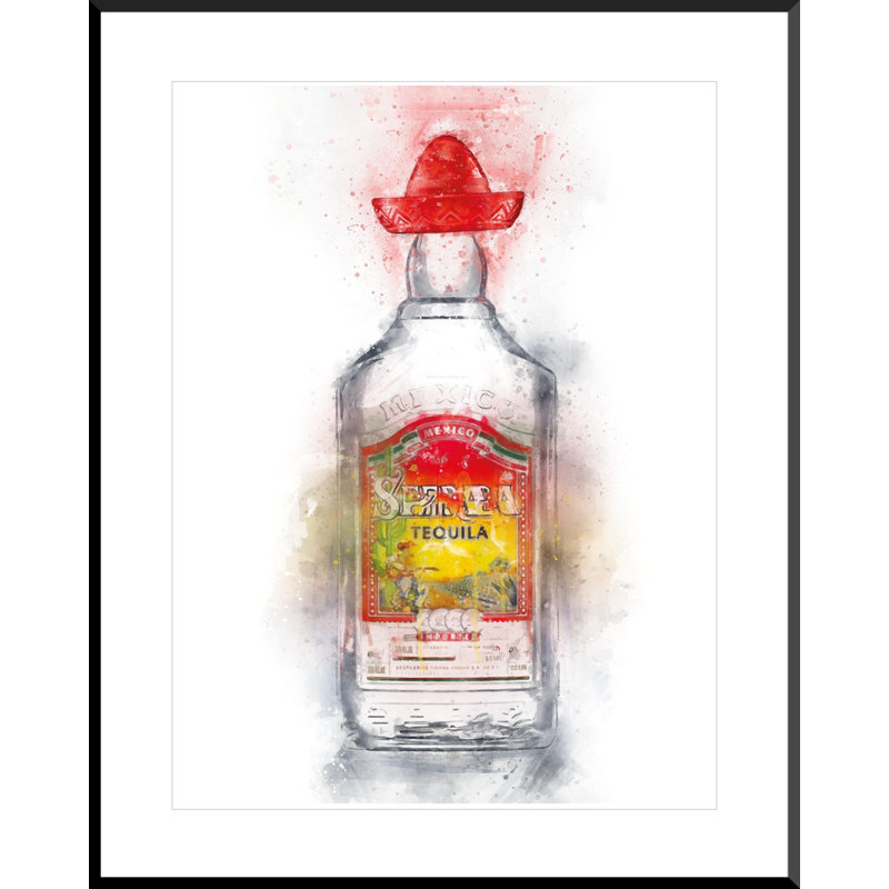 Tequila Bottle - Single Picture Frame Print