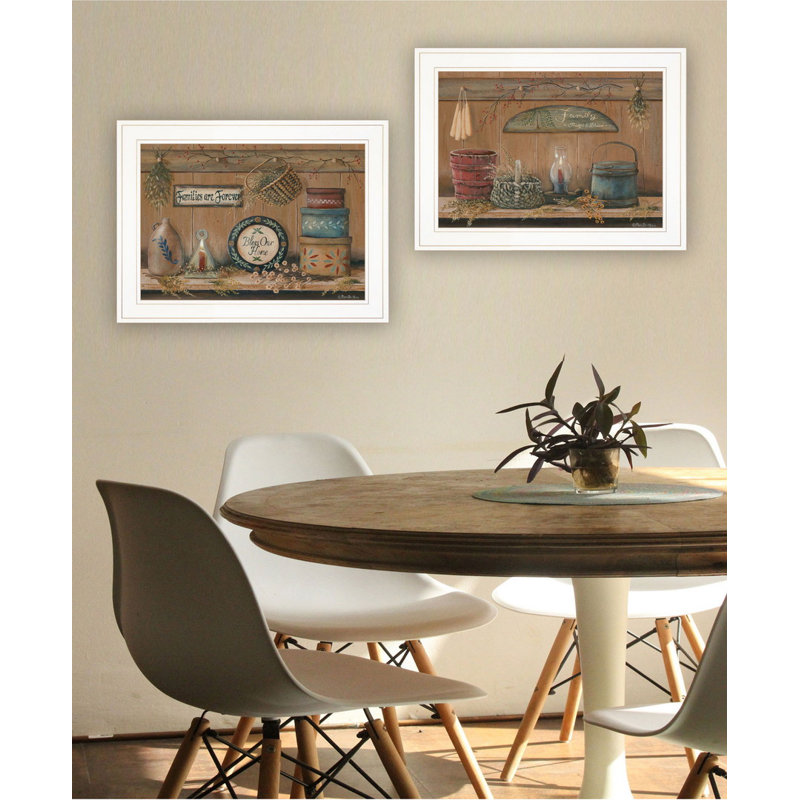 "Wall Shelf Treasures", ensemble de 2 pièces encadrées par Pam Britton