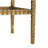 Anita Gold Marble Rectangular Living Room Console Table with Metal Legs, 37" x 12" x 28"