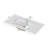 36-Inch White Ceramic Bathroom Sink, Fits 36-Inch Vanity, Pre-Drilled Faucet Holes, Modern Minimalist Design, Durable And Easy To Clean