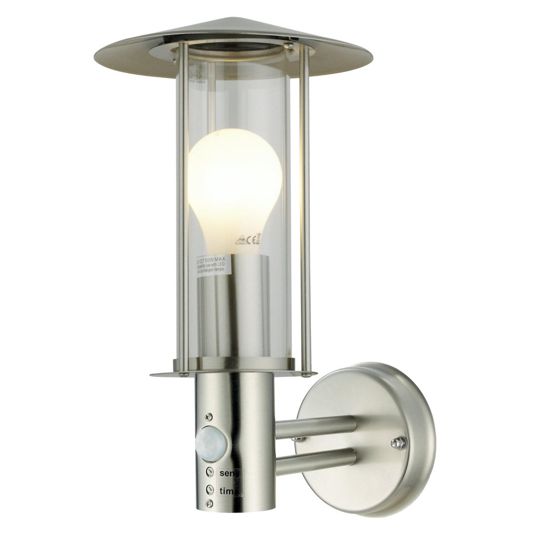 Needham - Brushed Stainless Steel Motion Sensor Outdoor Security Lights