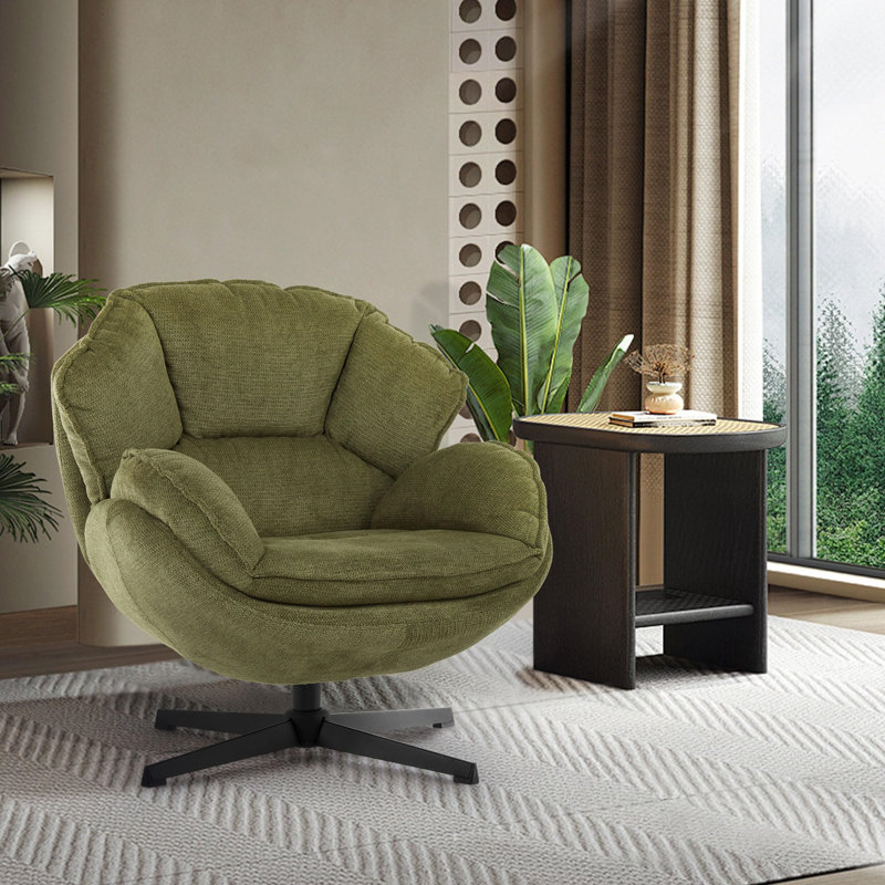 Upholstered Swivel Accent Chair