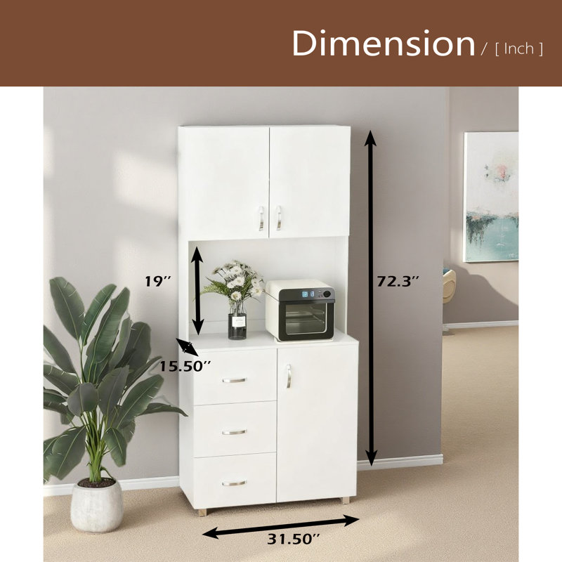 Two Door Cabinets Freestanding Kitchen Buffet