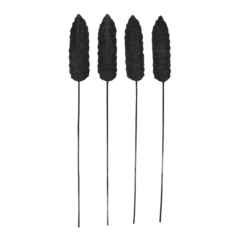 Dried Plant Bamboo Black Decor Natural Foliage