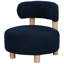 Fauteuil d'appoint rembourré à dossier demi-tonneau-2109522318