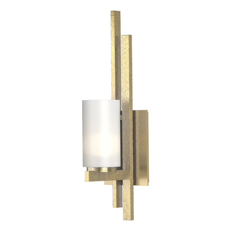 Ondrian 1 - Light Left Flush Mounted Sconce, Modern Brass