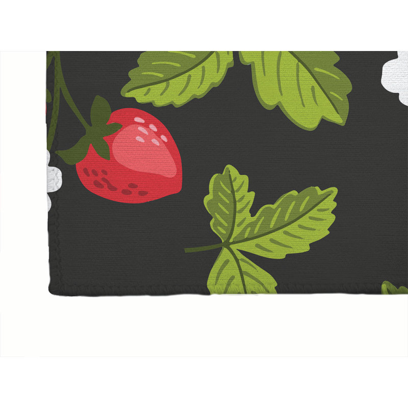 Strawberries Outdoor Rug, Runner 2'6" x 8'