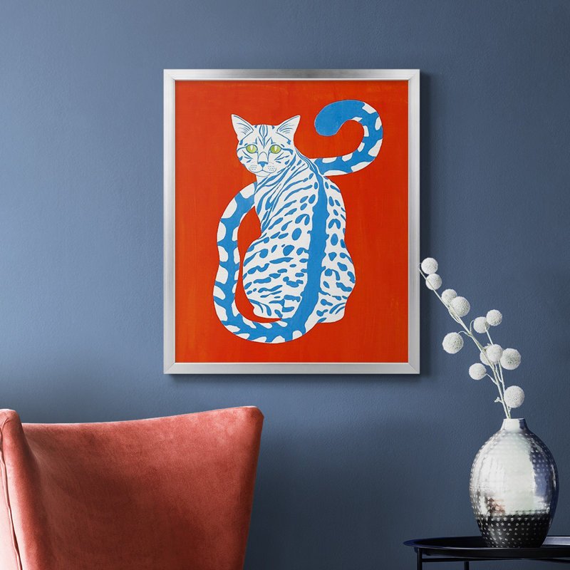 Toile encadrée complémentaire Complementary House Cat II - prête à être accrochée, Argent, H 24 po x l 20 po