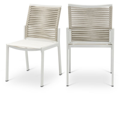 Ivette Patio Dining Side Chair with Cushion by Latitude Run