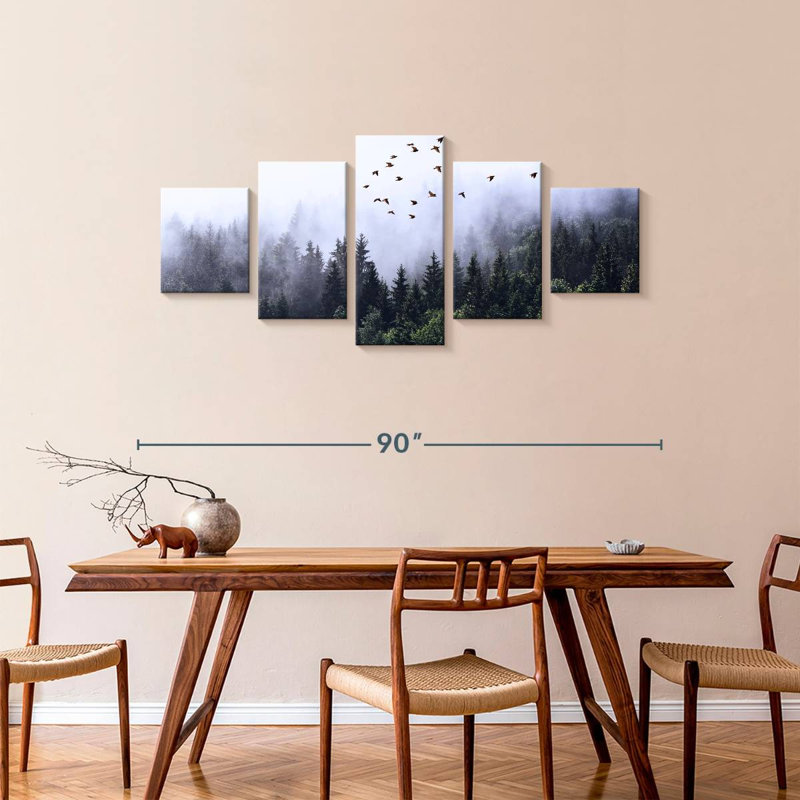 'Calming Forestscape, 36" H x 80" W