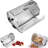 Rotisserie Basket 360° Rotating Stainless Steel For Air Fryer & Oven – Movable Door, Even Cooking For Chicken Wings, Veggies & Coffee Beans(4.61 * 7.01In)