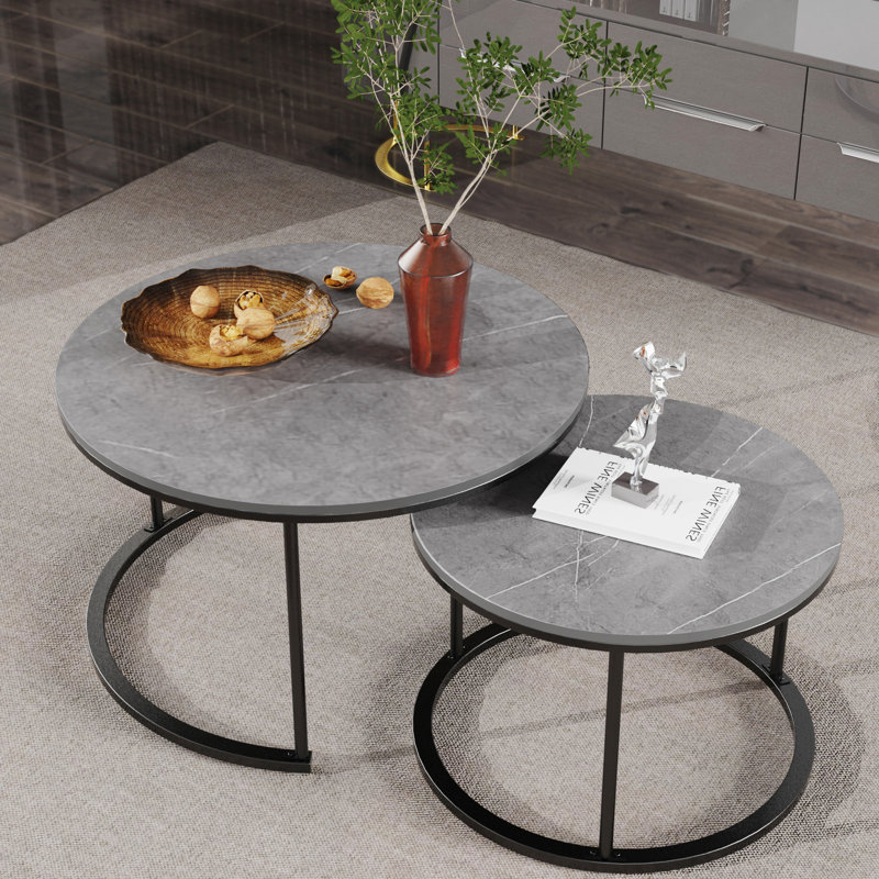 Stone Top Nesting Coffee Table