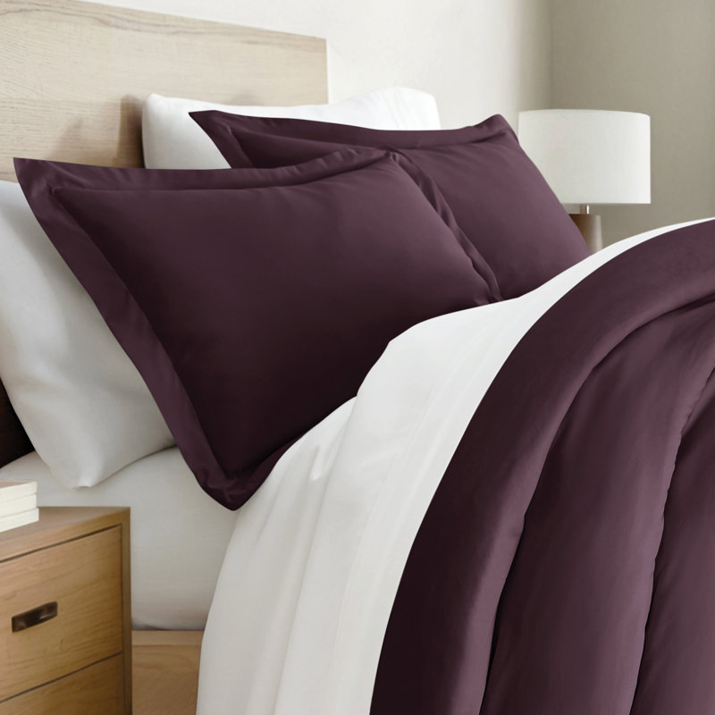 Pillow Shams 2-Pack Microfiber Ultra Soft Bedding, King, Purple
