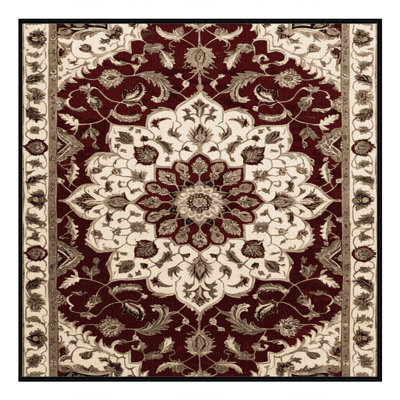 Machine Washable Persian Brown Area Rug