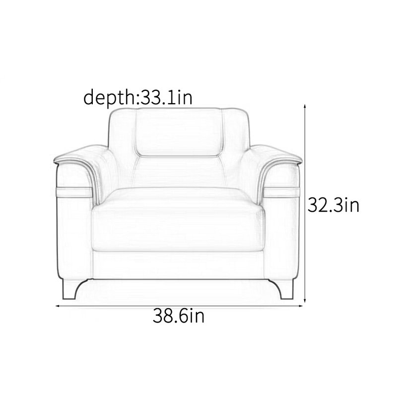 Fauteuil d'appoint moderne et confortable