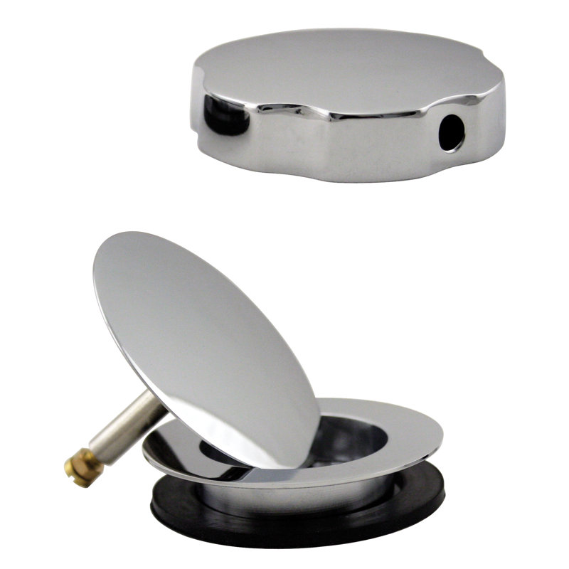 1-1/2" Replacement Trim for Cable Drive Bathtub leg Drain Waste & Overflow Assemblies, Polished Chrome
